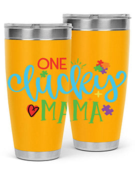 one lucky mama Style 33#- autism- Tumbler