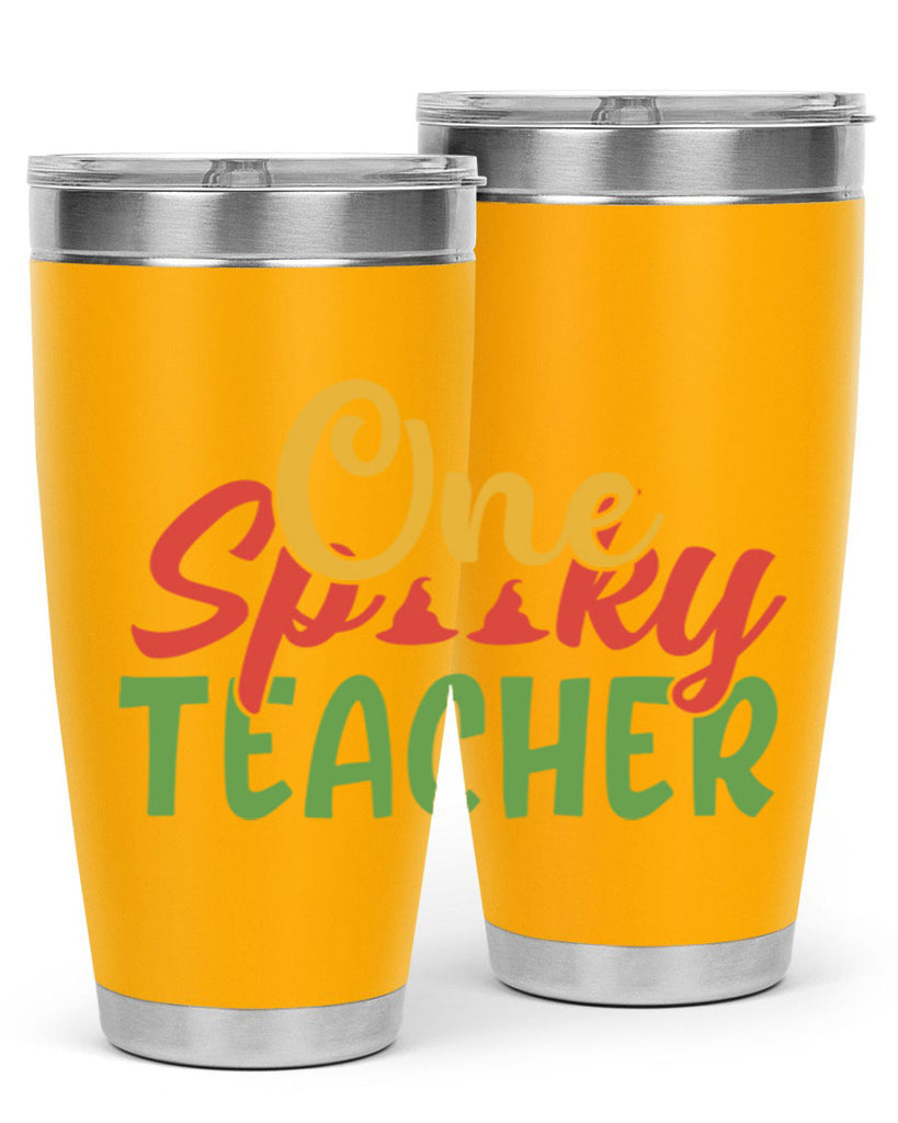 one spooky teacher Style 158#- teacher- tumbler