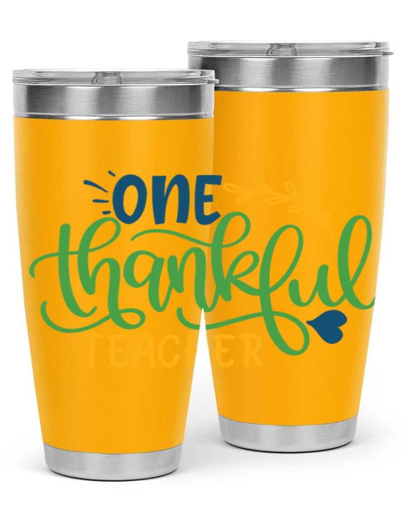 one thankful teacher Style 156#- teacher- tumbler