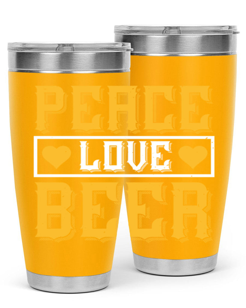 peace love beer 53#- beer- Tumbler