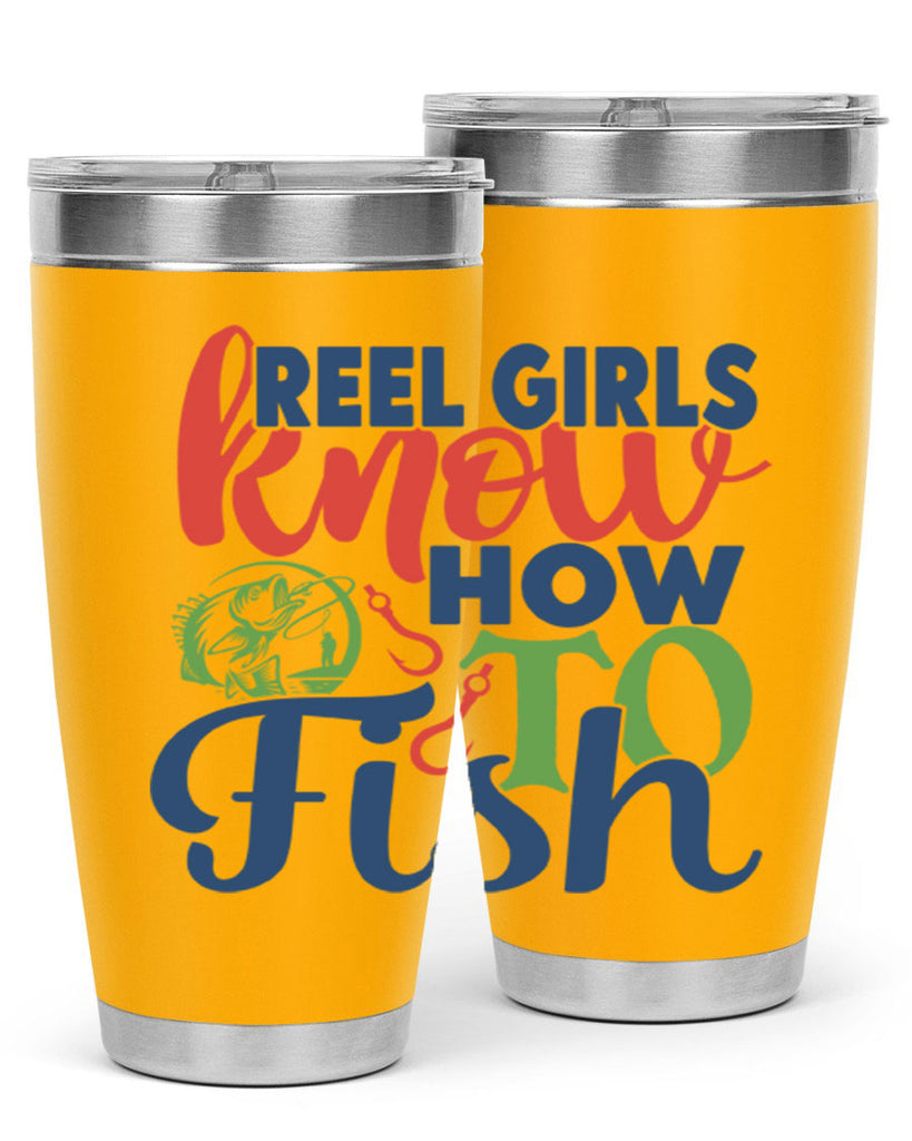 reel girls know how to fish 197#- fishing- Tumbler