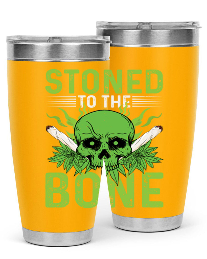 stoned to the bone 254#- marijuana- Tumbler