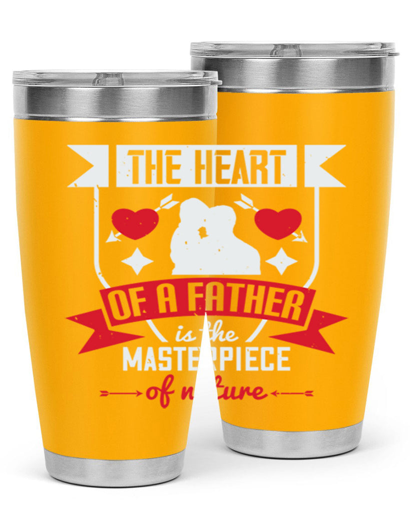 the heart of a father 159#- fathers day- Tumbler