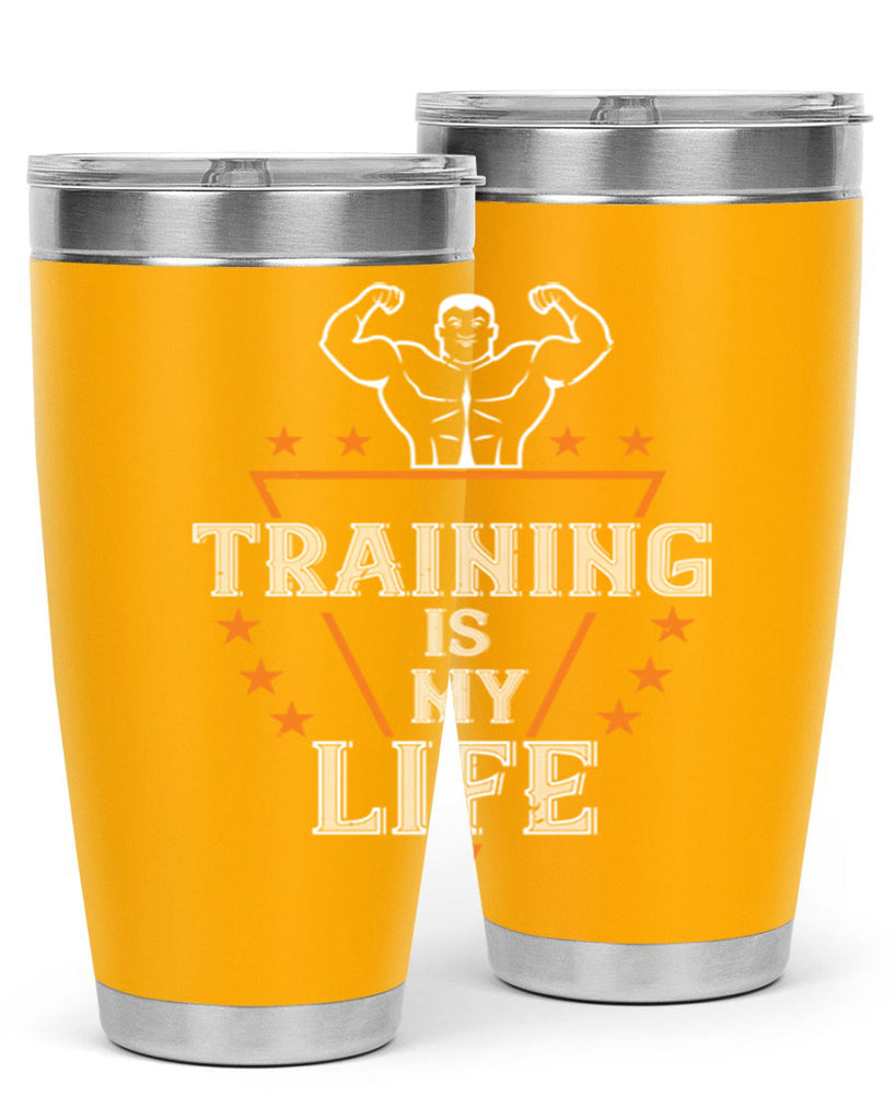 traing is my life 61#- gym- Tumbler