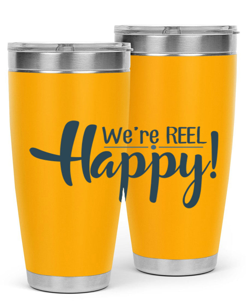 we are reel happy 16#- fishing- Tumbler