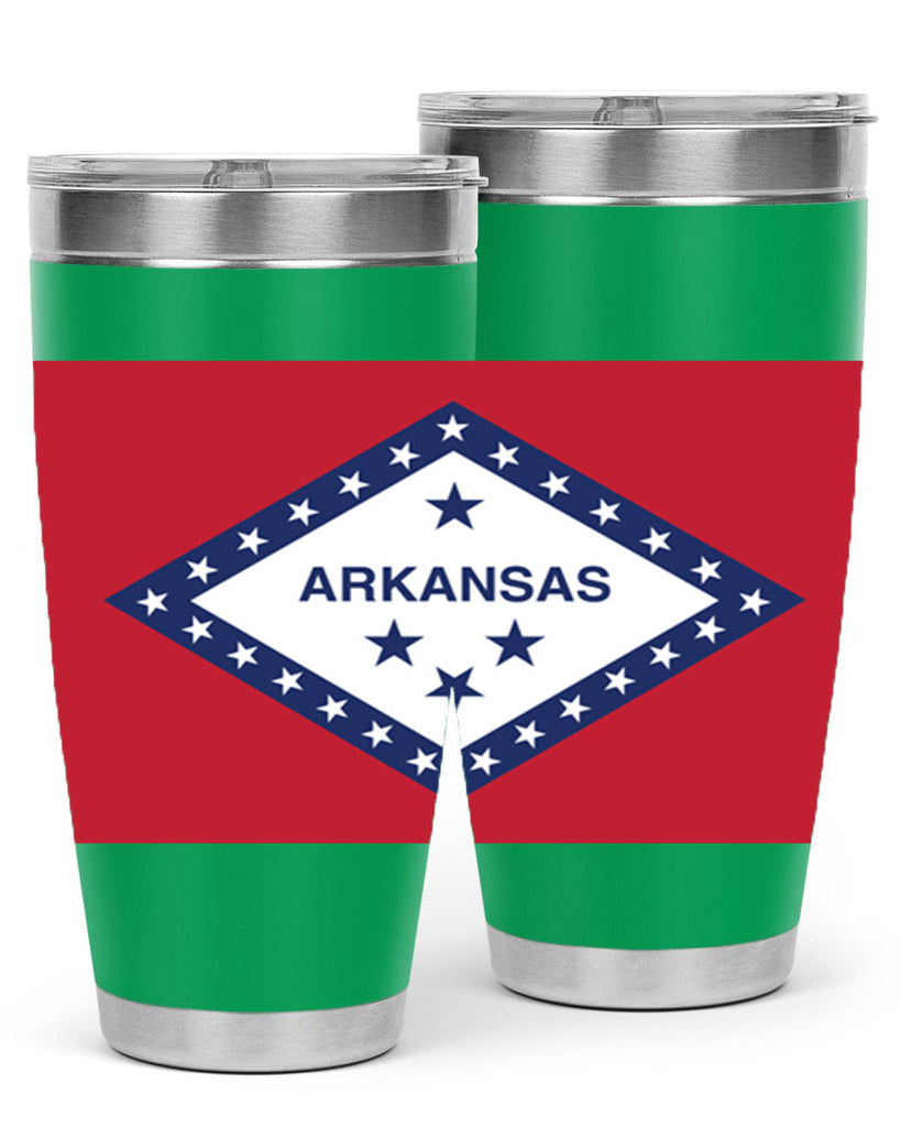 Arkansas 48#- Us Flags- Tumbler