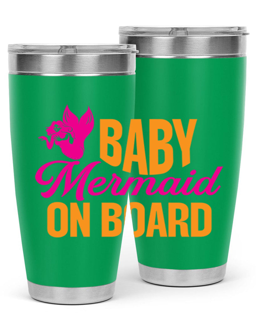 Baby Mermaid On Board 22#- mermaid- Tumbler