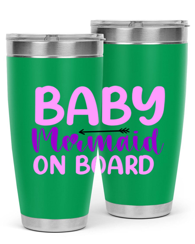 Baby Mermaid On Board 23#- mermaid- Tumbler