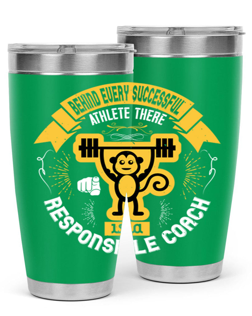 Behind every successful athlete there is a responsible coach Style 2#- coaching- tumbler