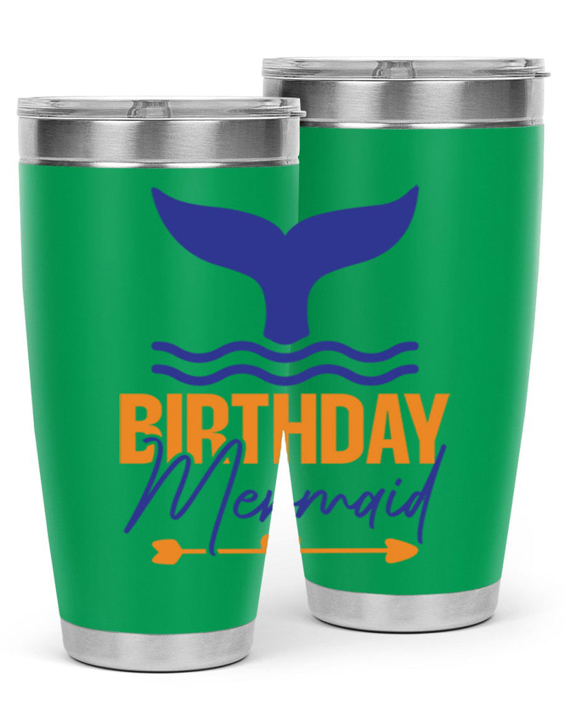 Birthday Mermaid 67#- mermaid- Tumbler