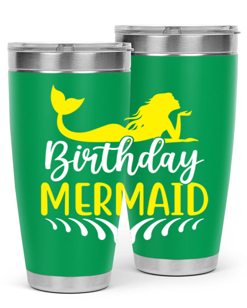 Birthday Mermaid 68#- mermaid- Tumbler