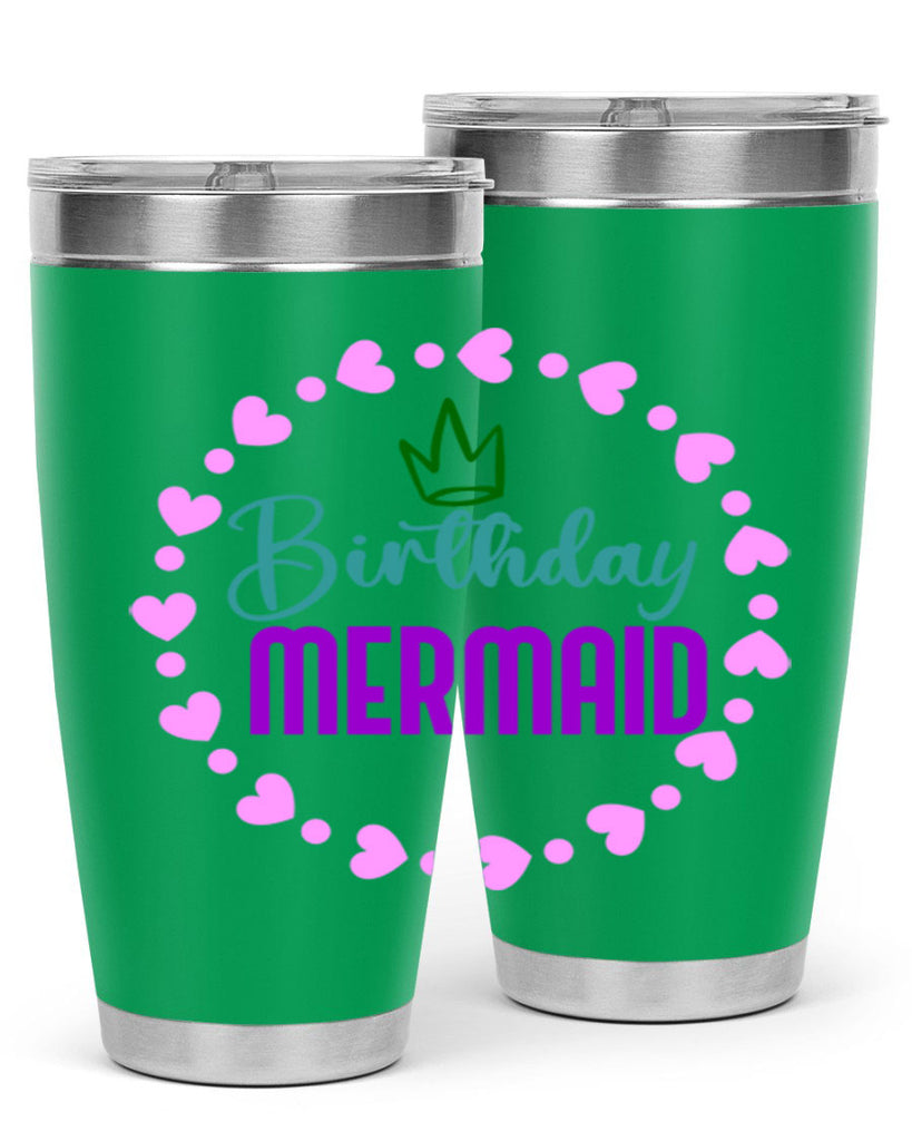 Birthday Mermaid 70#- mermaid- Tumbler