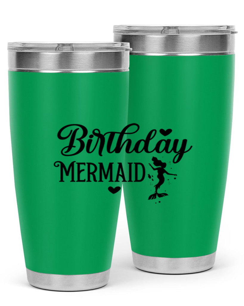 Birthday Mermaid 72#- mermaid- Tumbler