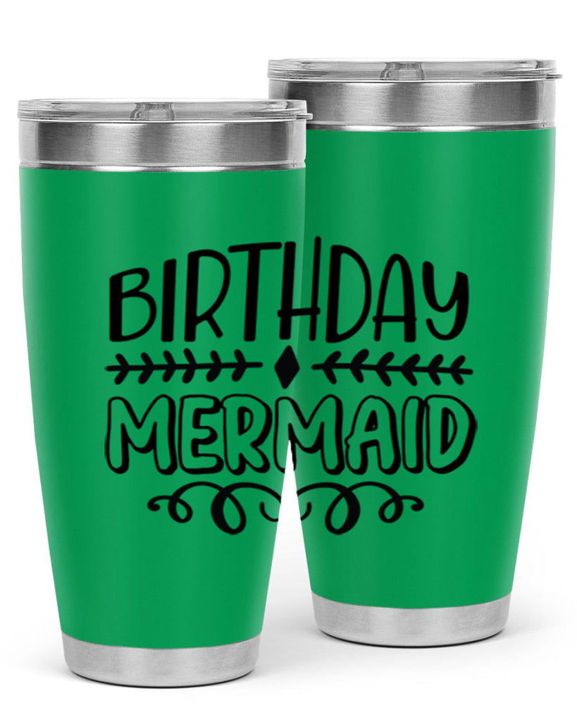 Birthday mermaid 74#- mermaid- Tumbler