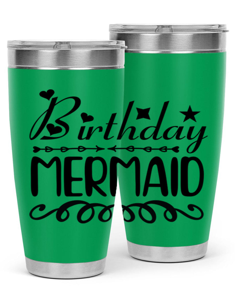 Birthday mermaid 75#- mermaid- Tumbler