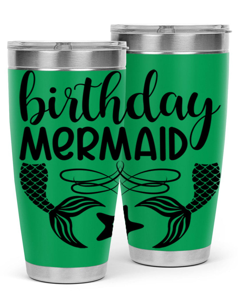 Birthday mermaid 76#- mermaid- Tumbler