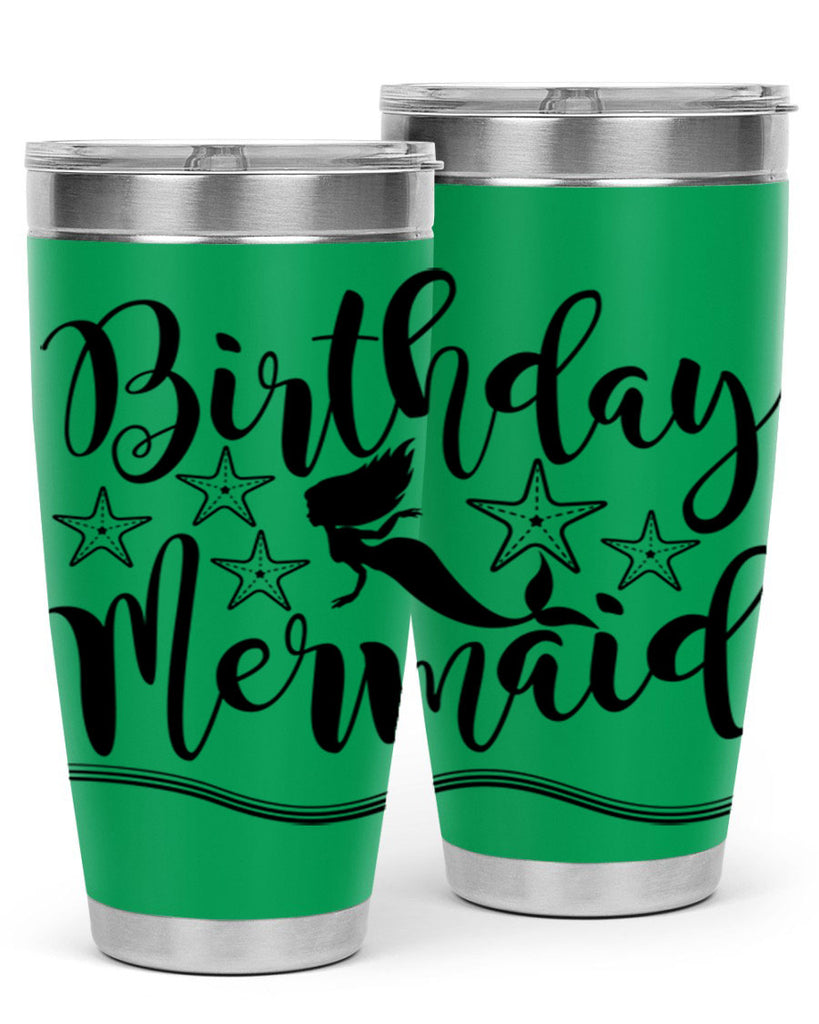 Birthday mermaid 77#- mermaid- Tumbler