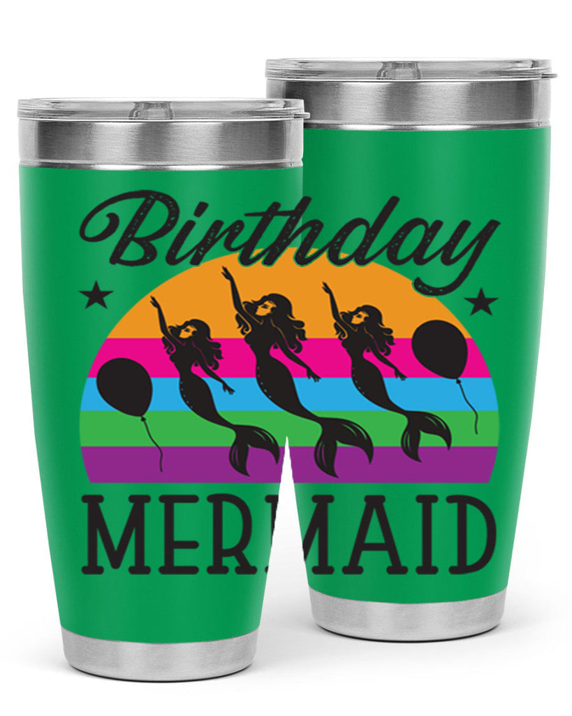 Birthday mermaid 78#- mermaid- Tumbler