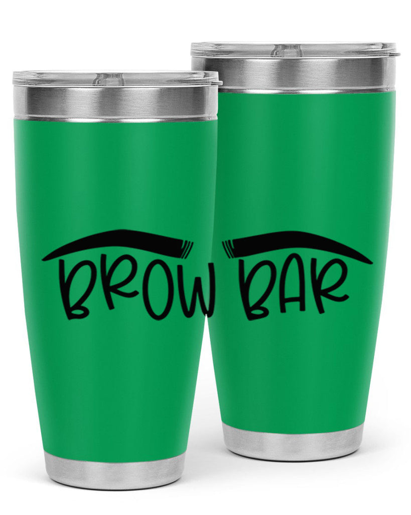 Brown Bar Style 124#- make up- Tumbler