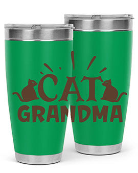 Cat Grandma Style 4#- cat- Tumbler