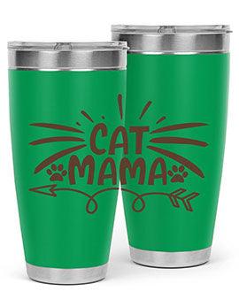 Cat Mama Style 5#- cat- Tumbler