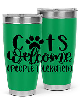 Cats Welcome Style 91#- cat- Tumbler