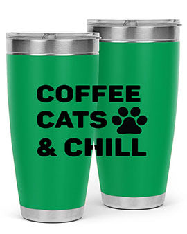 Coffee Cat Style 41#- cat- Tumbler