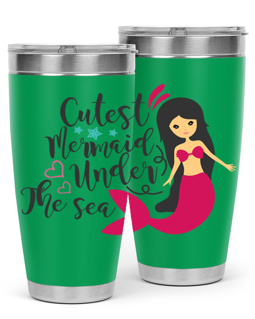 Cutest Mermaid under the sea 95#- mermaid- Tumbler