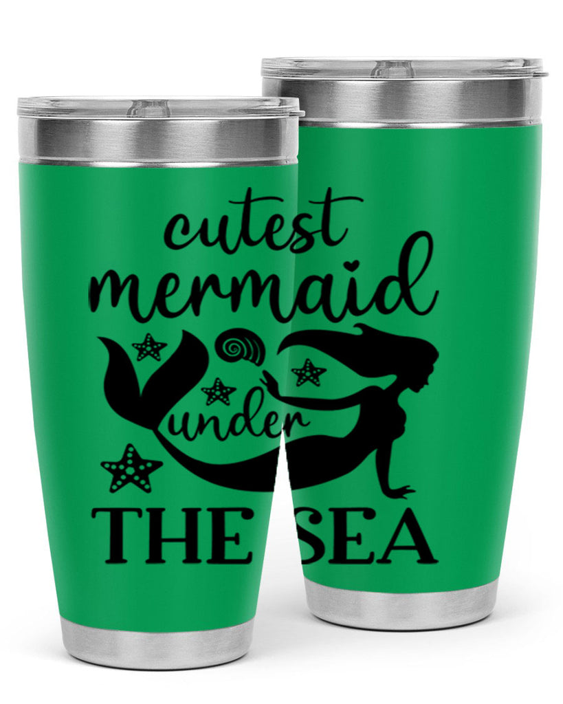 Cutest mermaid under the sea 110#- mermaid- Tumbler