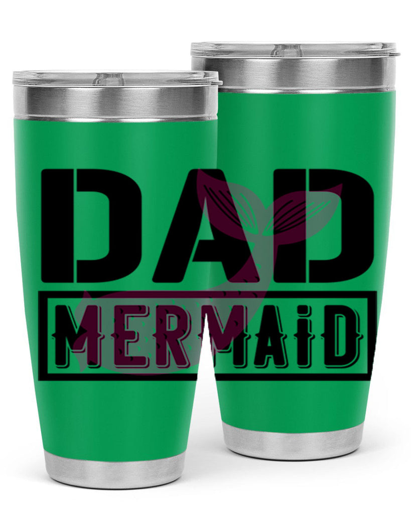 Dad mermaid 111#- mermaid- Tumbler