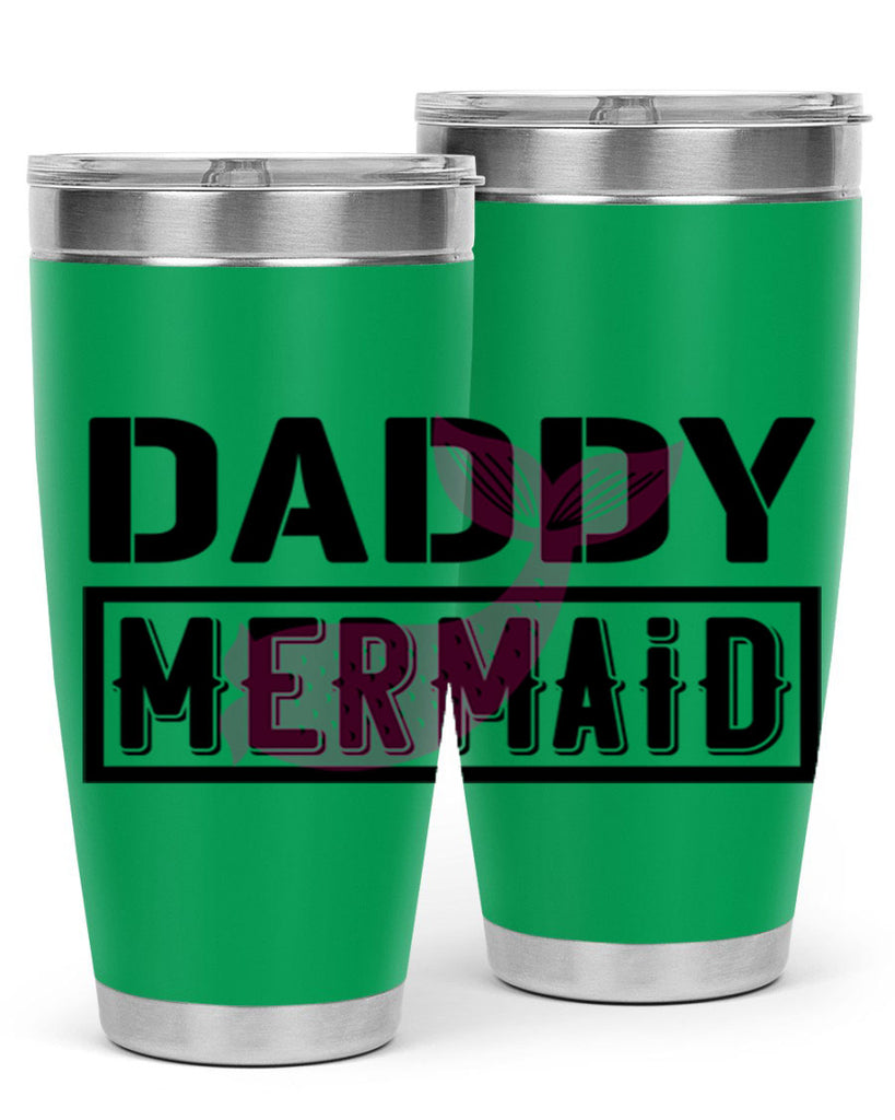 Daddy mermaid 112#- mermaid- Tumbler