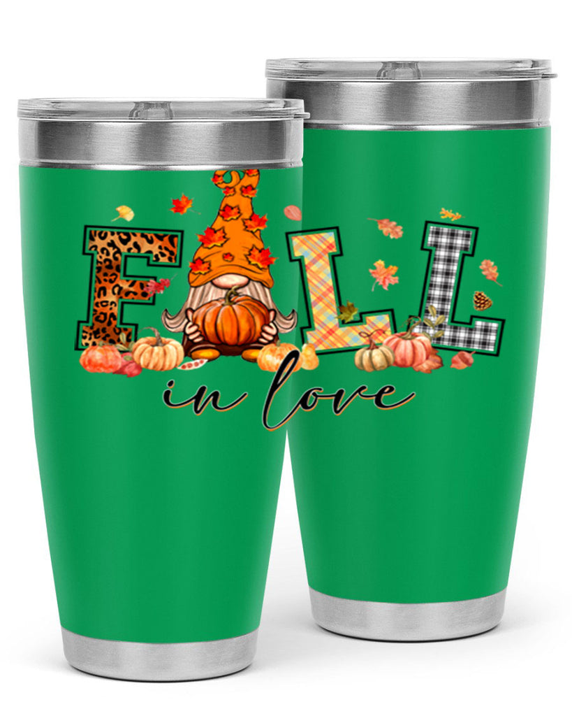 FALLinloveFallGnome 151#- fall- Tumbler