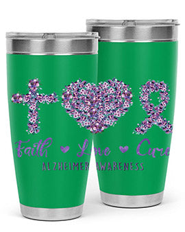 Faih Love Cure AlzheimerS Awareness 137#- alzheimers- Tumbler