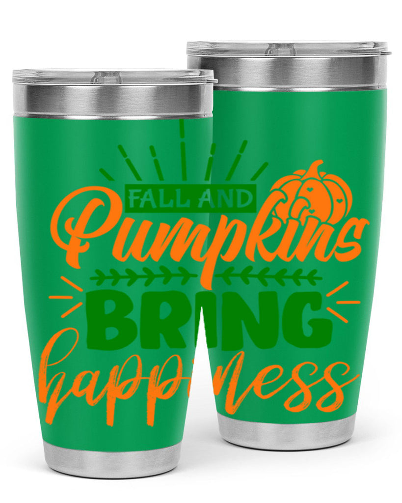 Fall and Pumpkins Bring Happiness 85#- fall- Tumbler