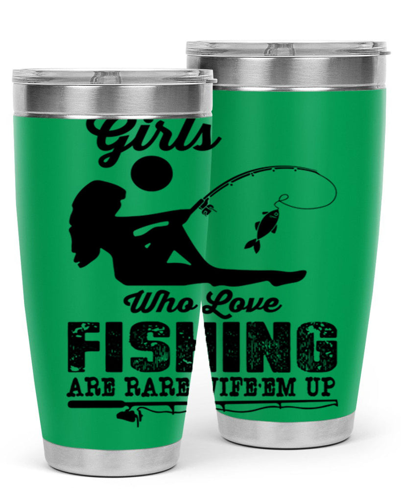 Fishing design 166#- mermaid- Tumbler