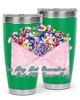 Floral Buerfly AlzheimerS Awareness 147#- alzheimers- Tumbler