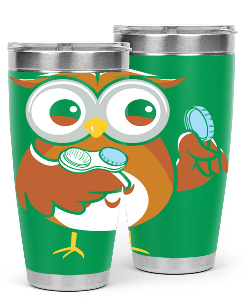 Funny Owl Contact Lens Case A TurtleRabbit 6#- owl- Tumblers