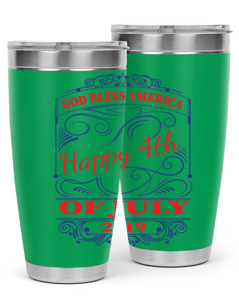 GOD BLESS AMERICA Happy thOF JULY Style 94#- Fourt Of July- Tumbler