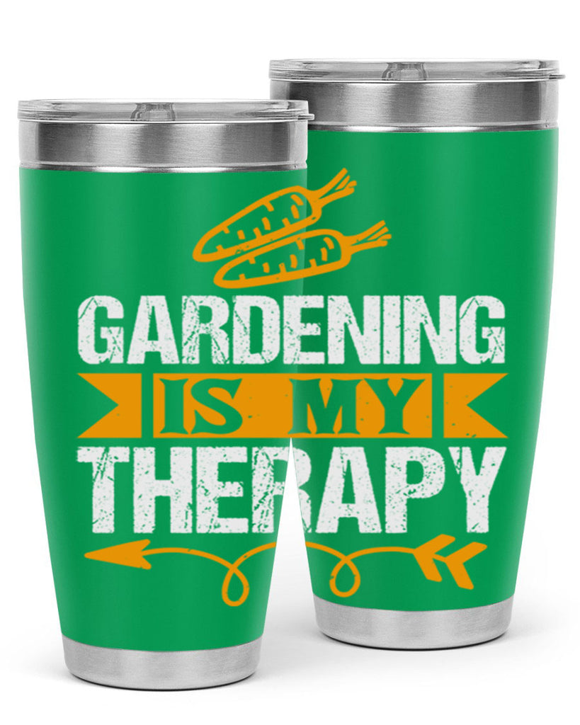 Gardending is my Therapy 64#- farming and gardening- Tumbler