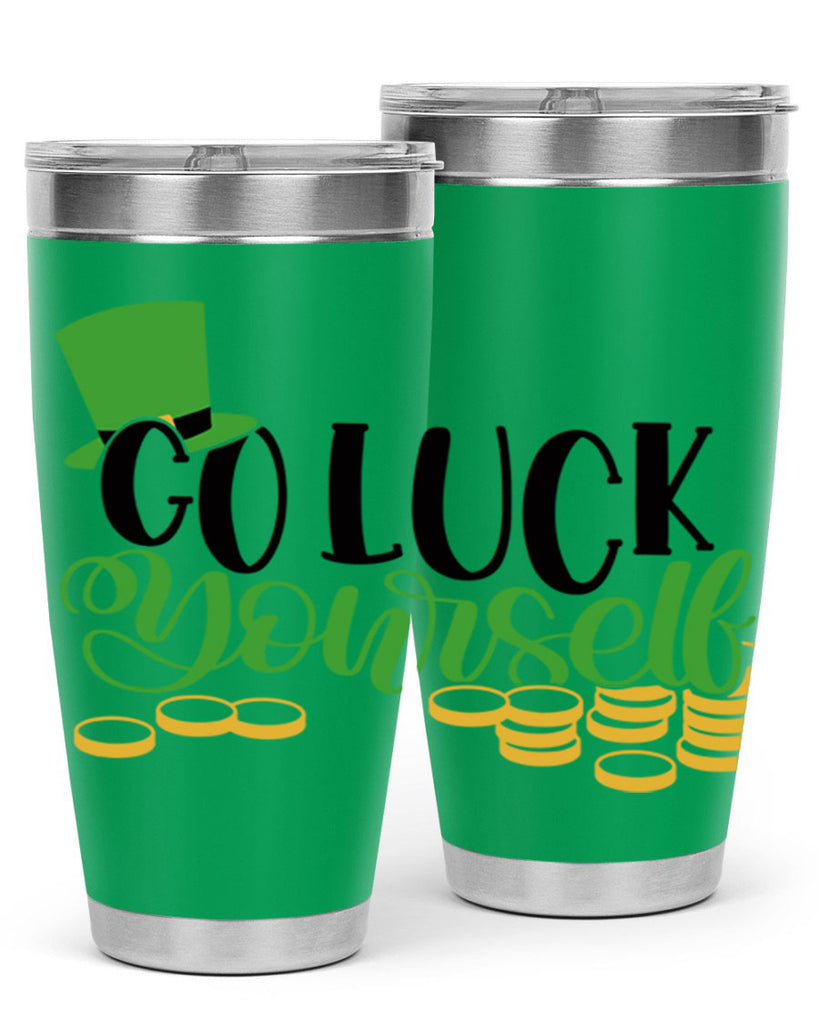 Go Lucky Yourself Style 98#- St Patricks Day- Tumbler