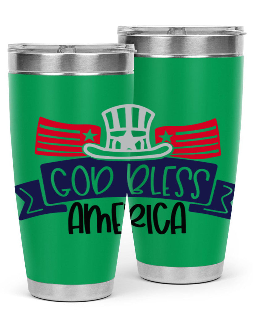 God Bless America Style 151#- Fourt Of July- Tumbler