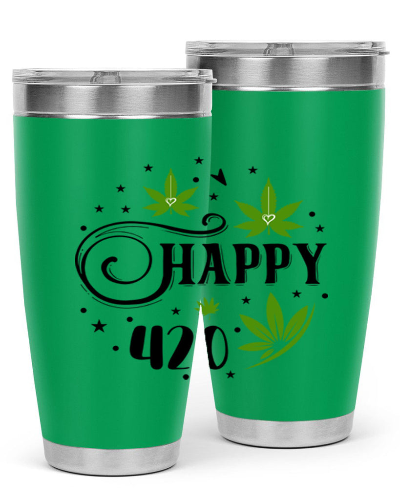 Happy 420 101#- marijuana- Tumbler