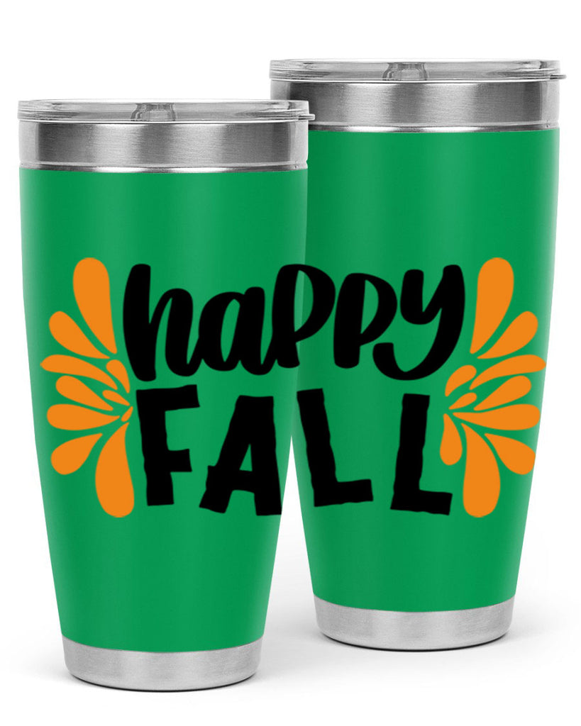 Happy Fall 491#- fall- Tumbler