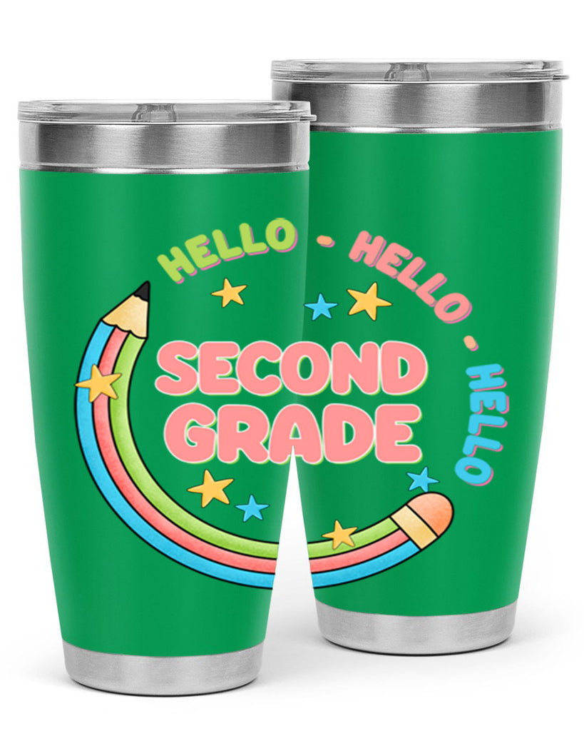 Hello 2nd Grade Pencil 10#- second grade- Tumbler