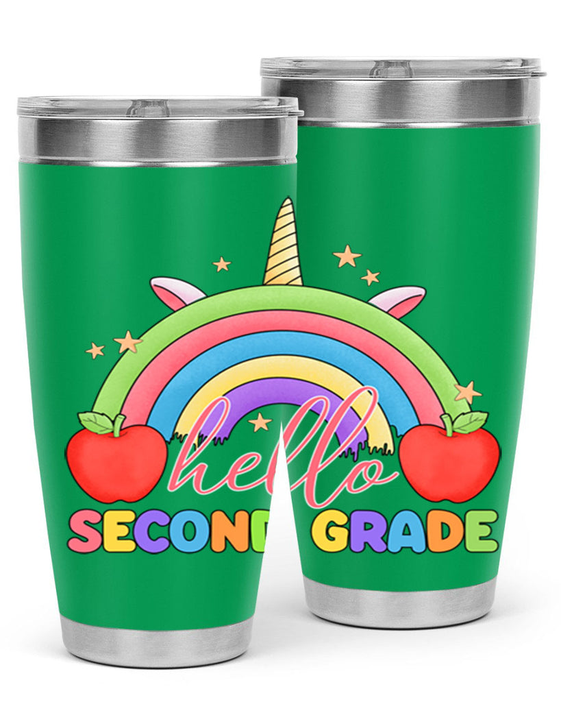 Hello 2nd Grade Unicorn Rainbow 13#- second grade- Tumbler