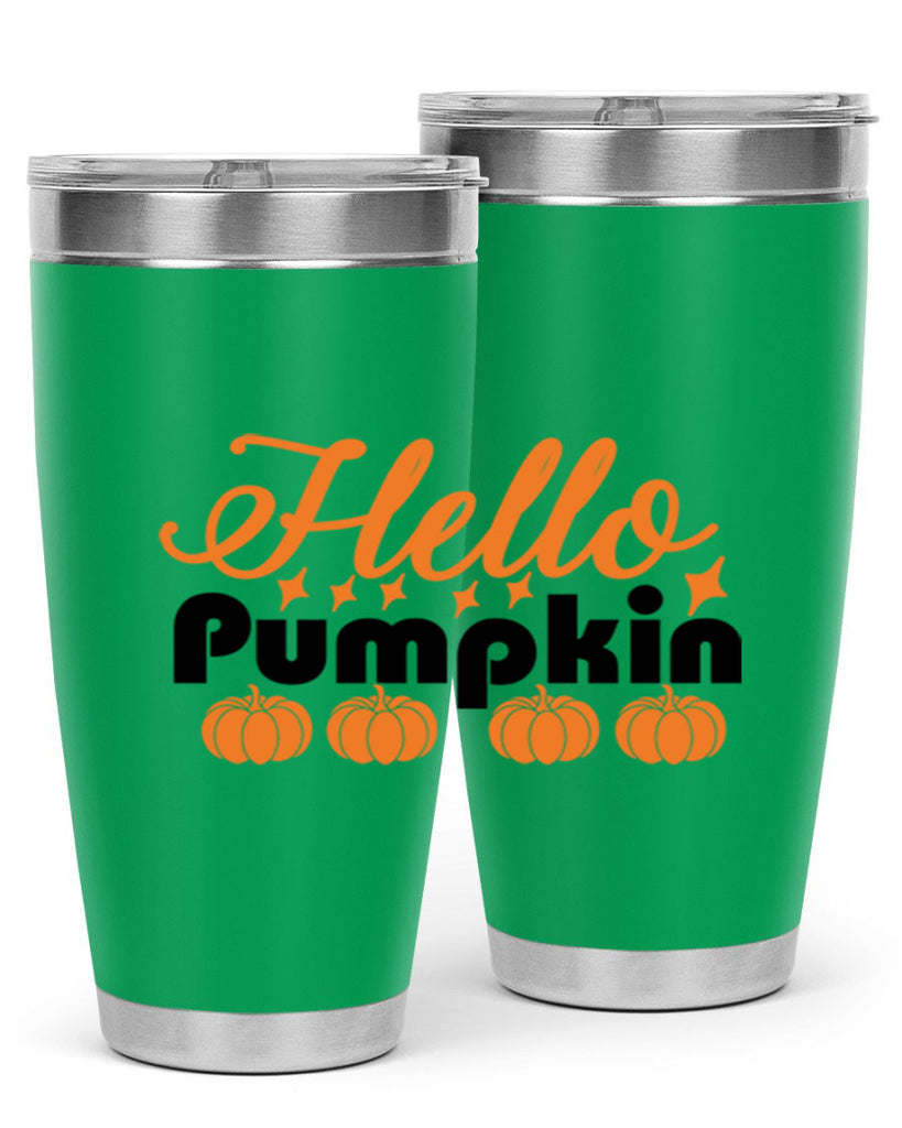 Hello Pumpkin 292#- fall- Tumbler