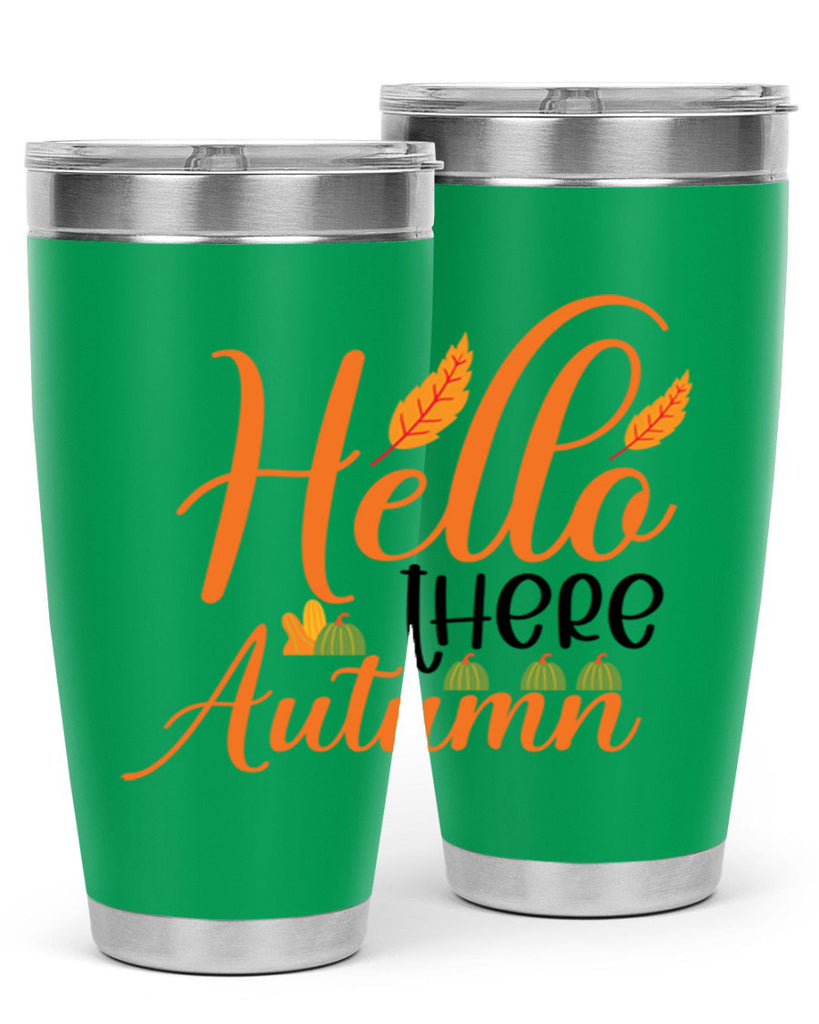 Hello There Autumn 297#- fall- Tumbler