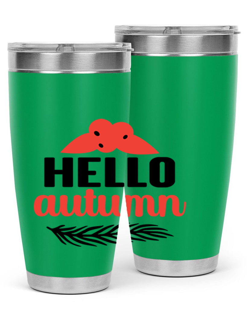 Hello autumn 269#- fall- Tumbler