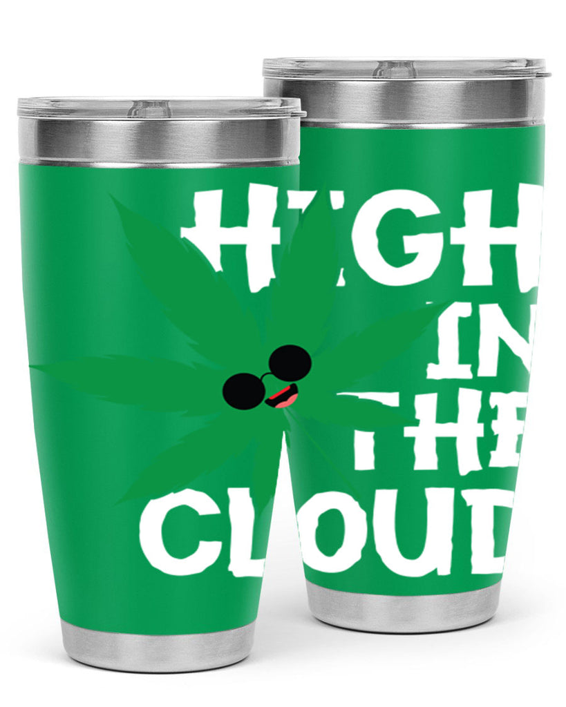 High in the cloud 114#- marijuana- Tumbler