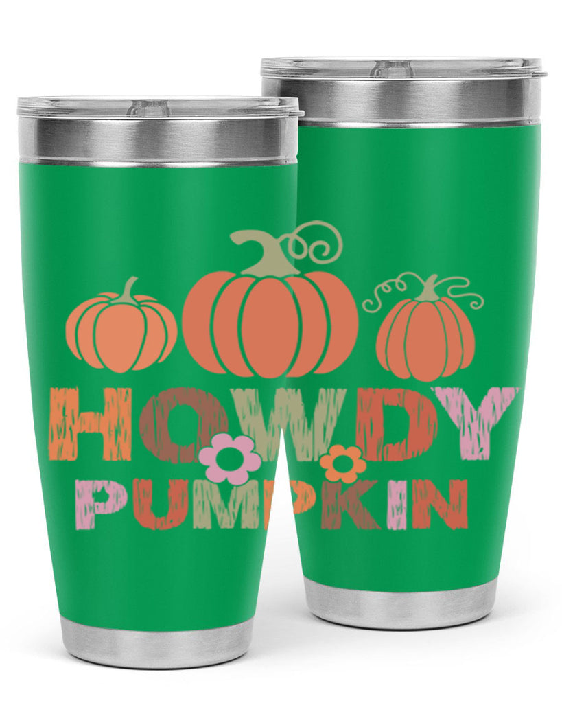 Howdy Pumpkin 321#- fall- Tumbler
